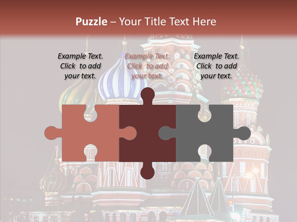 Kremlin Area Cathedral PowerPoint Template