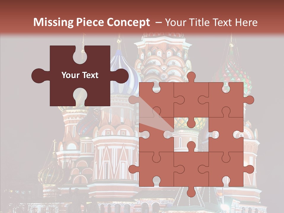 Kremlin Area Cathedral PowerPoint Template
