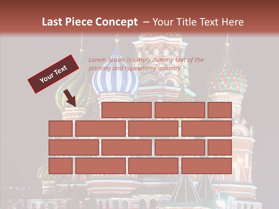 Kremlin Area Cathedral PowerPoint Template