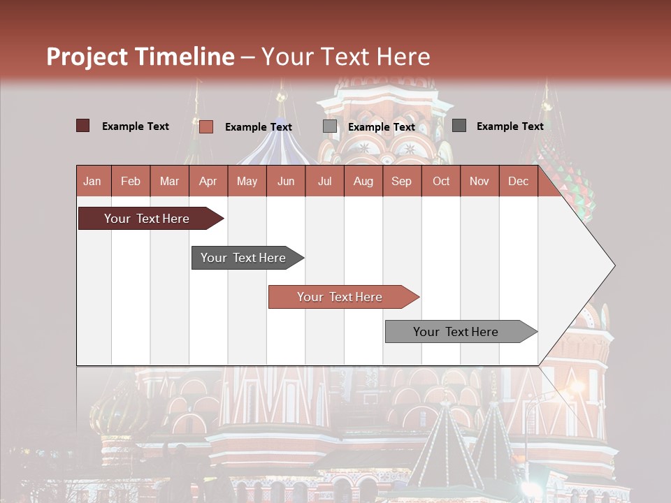 Kremlin Area Cathedral PowerPoint Template