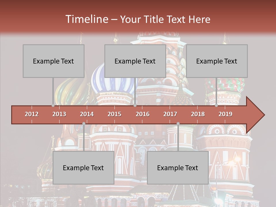 Kremlin Area Cathedral PowerPoint Template