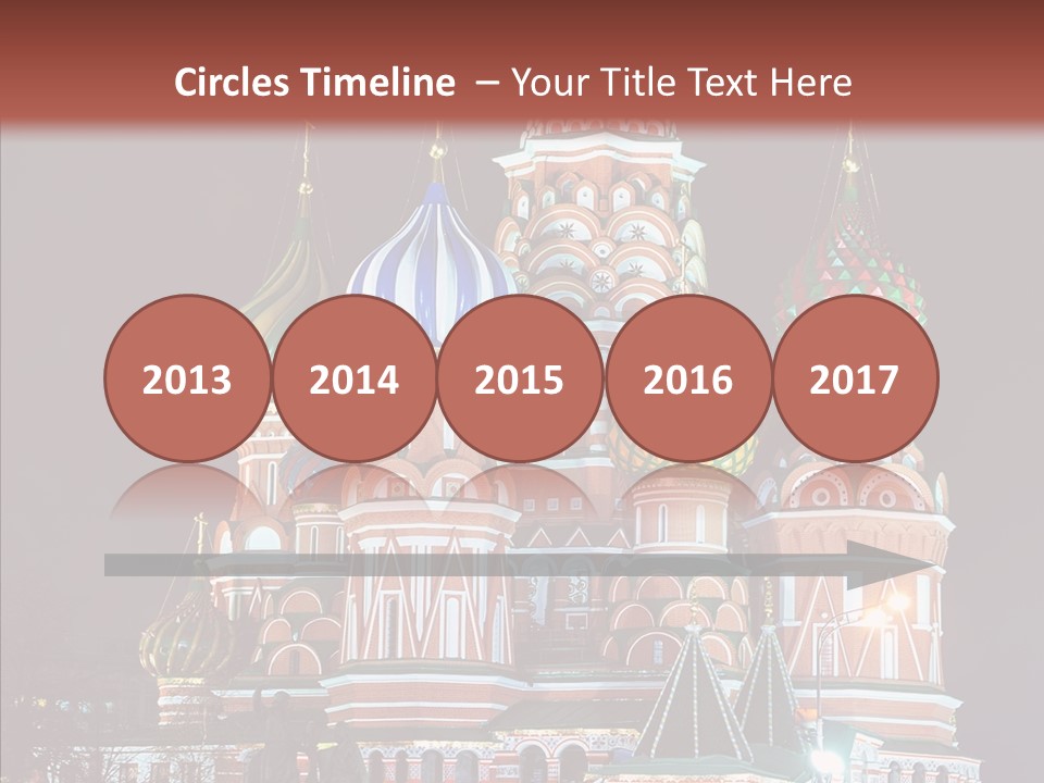 Kremlin Area Cathedral PowerPoint Template