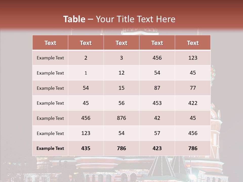 Kremlin Area Cathedral PowerPoint Template