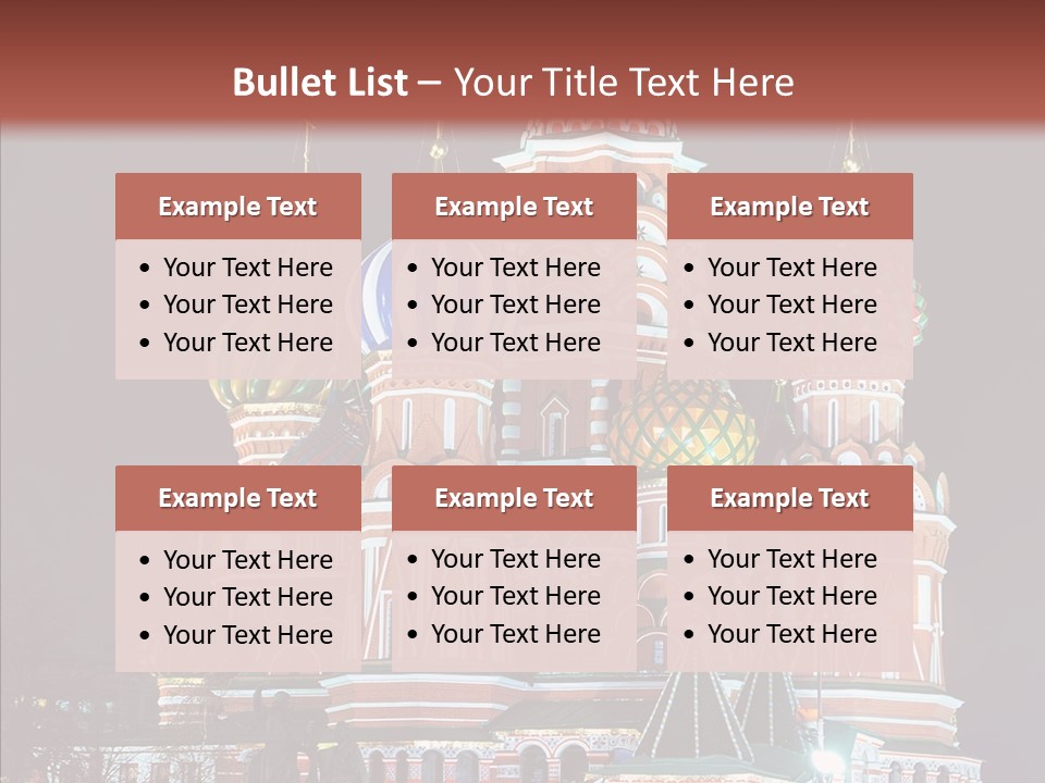 Kremlin Area Cathedral PowerPoint Template