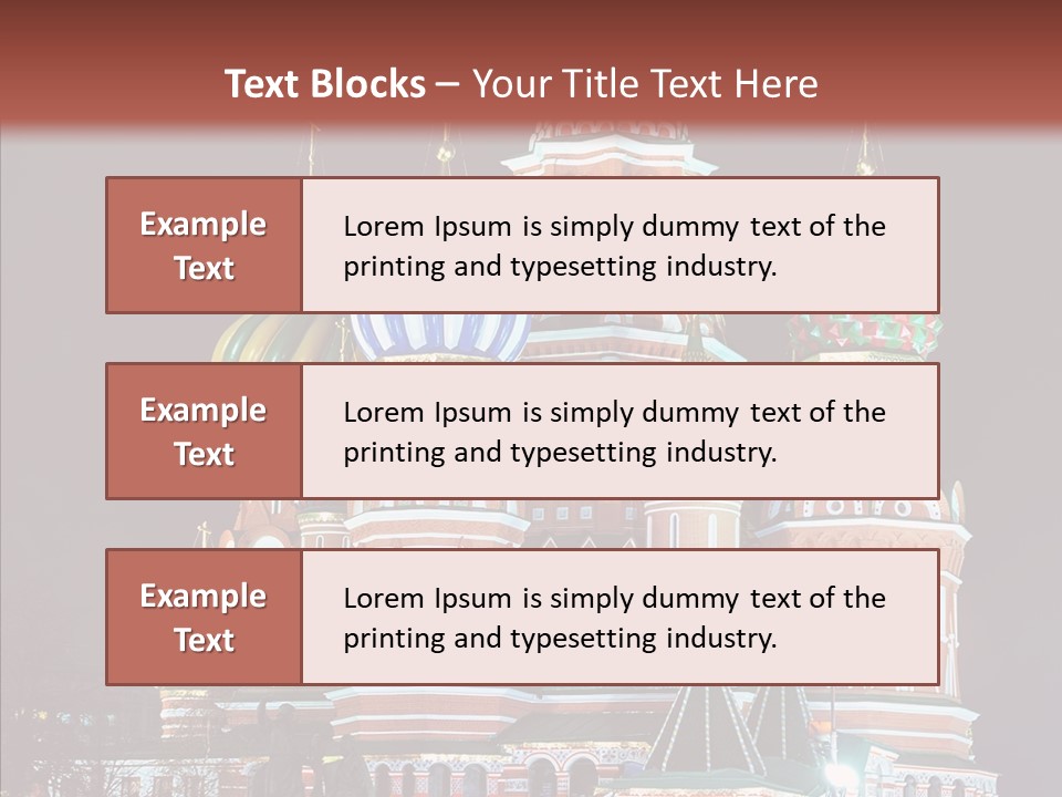 Kremlin Area Cathedral PowerPoint Template