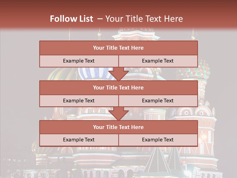 Kremlin Area Cathedral PowerPoint Template