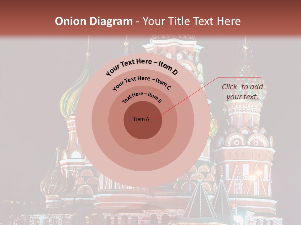 Kremlin Area Cathedral PowerPoint Template