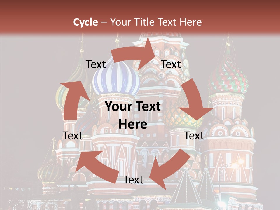 Kremlin Area Cathedral PowerPoint Template