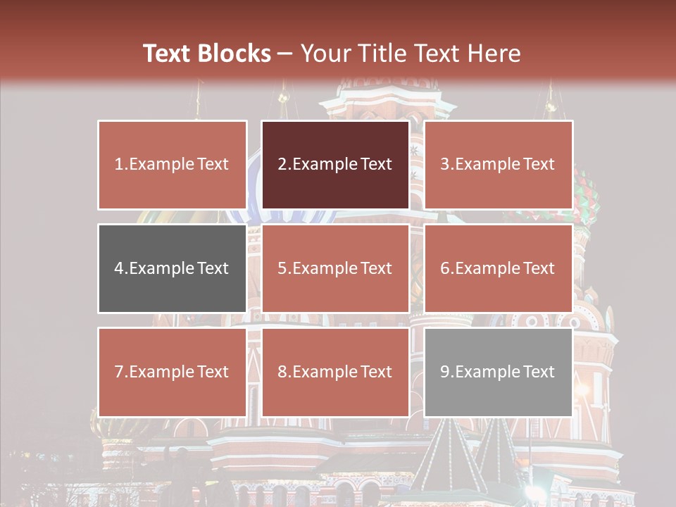 Kremlin Area Cathedral PowerPoint Template