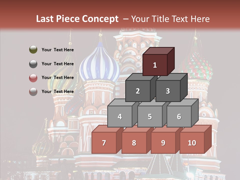 Kremlin Area Cathedral PowerPoint Template