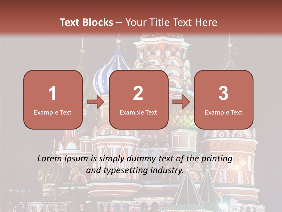 Kremlin Area Cathedral PowerPoint Template