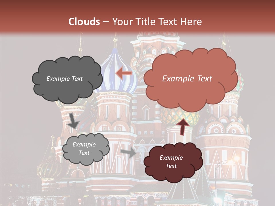 Kremlin Area Cathedral PowerPoint Template