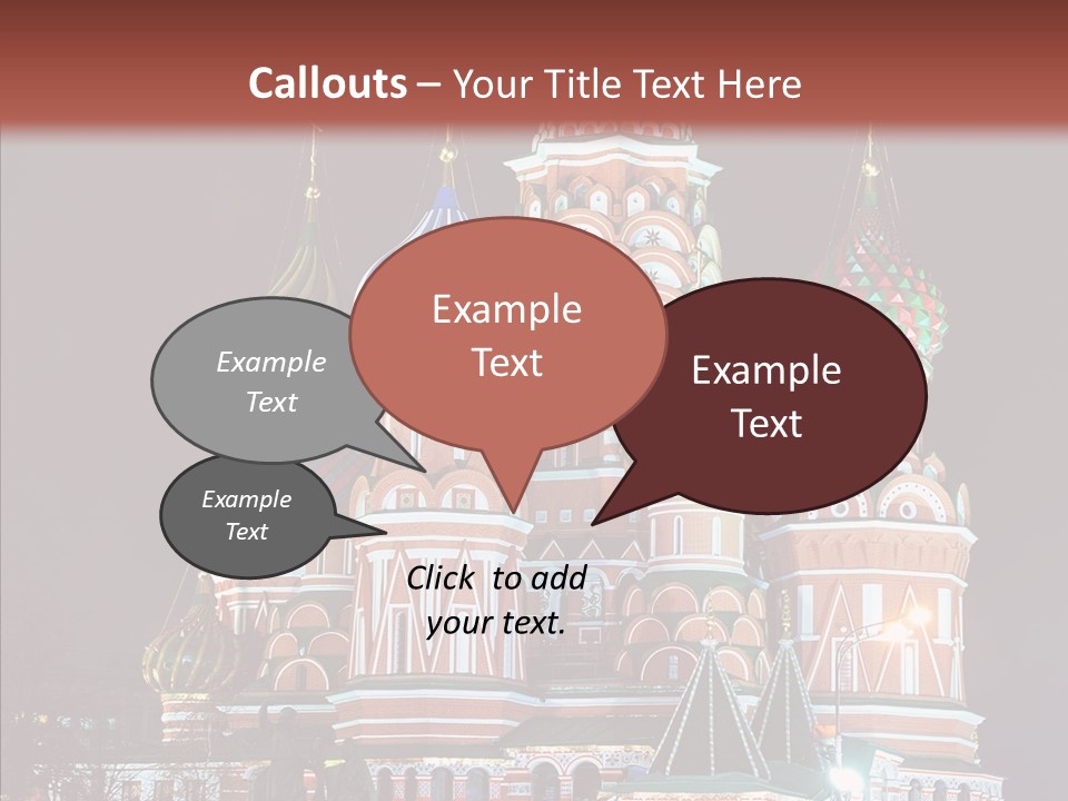 Kremlin Area Cathedral PowerPoint Template