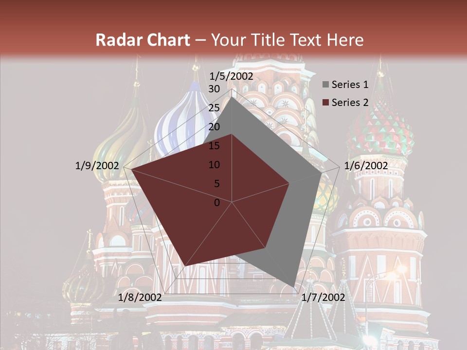 Kremlin Area Cathedral PowerPoint Template