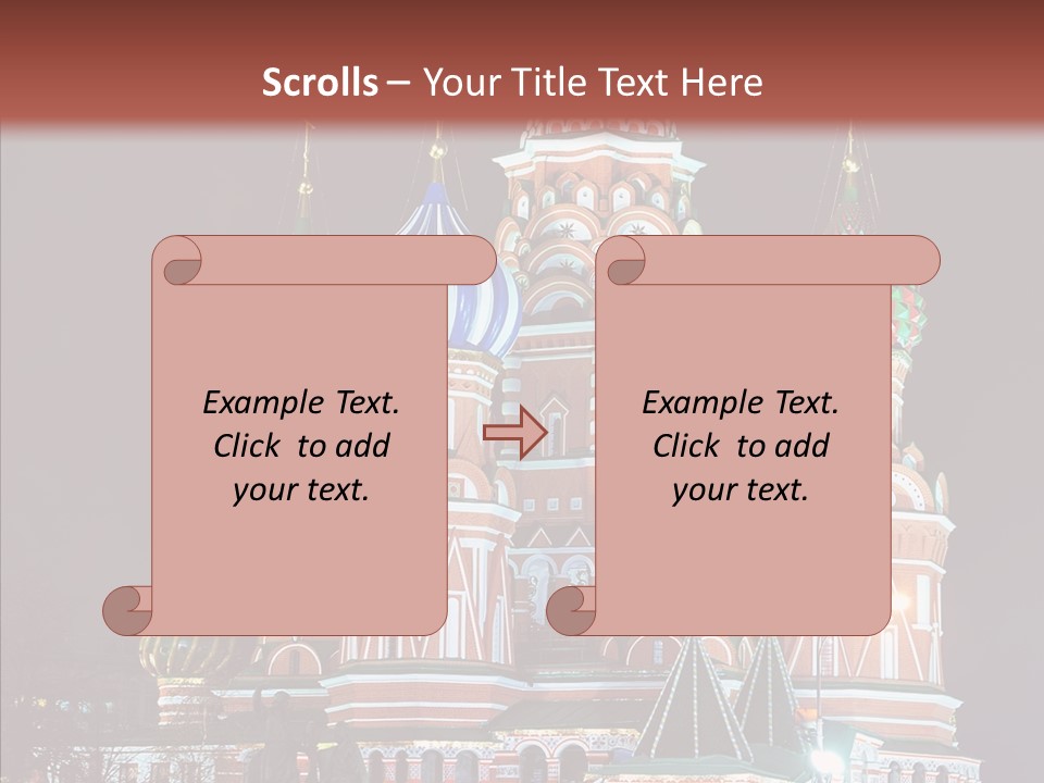 Kremlin Area Cathedral PowerPoint Template