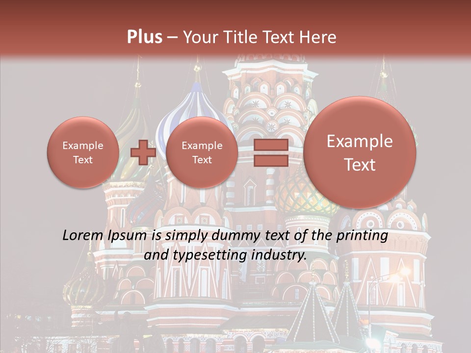 Kremlin Area Cathedral PowerPoint Template
