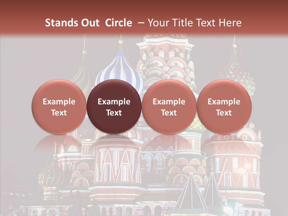 Kremlin Area Cathedral PowerPoint Template