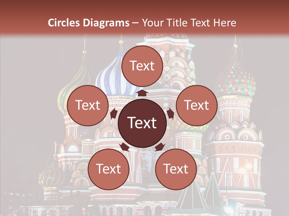 Kremlin Area Cathedral PowerPoint Template