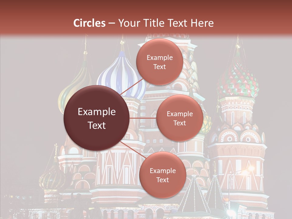 Kremlin Area Cathedral PowerPoint Template