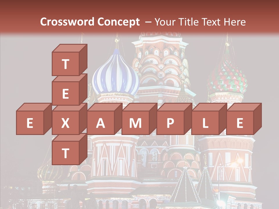 Kremlin Area Cathedral PowerPoint Template
