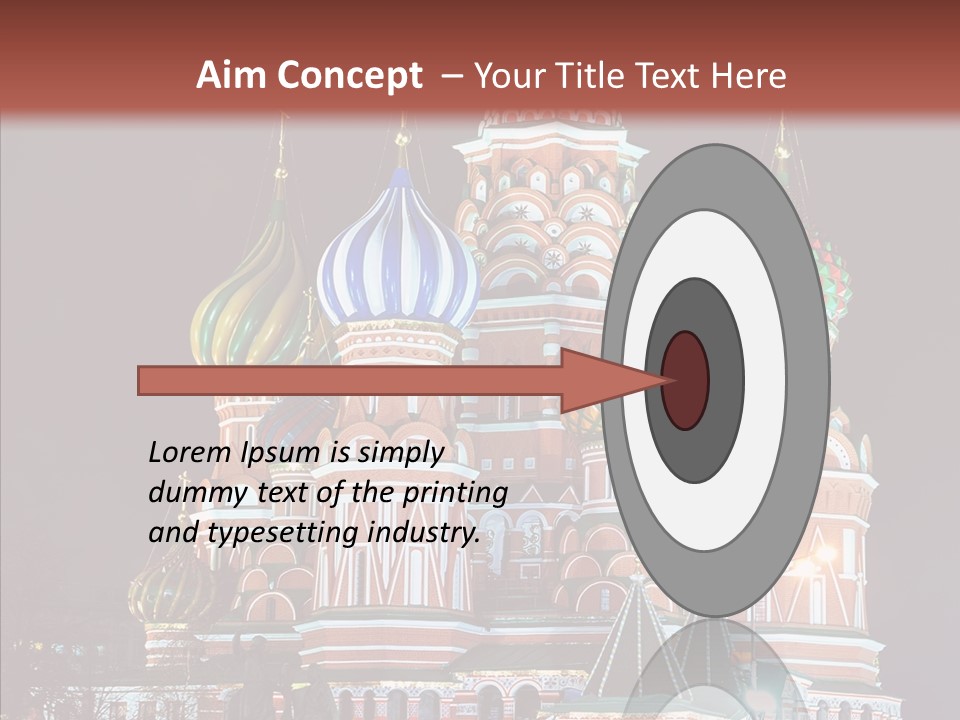 Kremlin Area Cathedral PowerPoint Template
