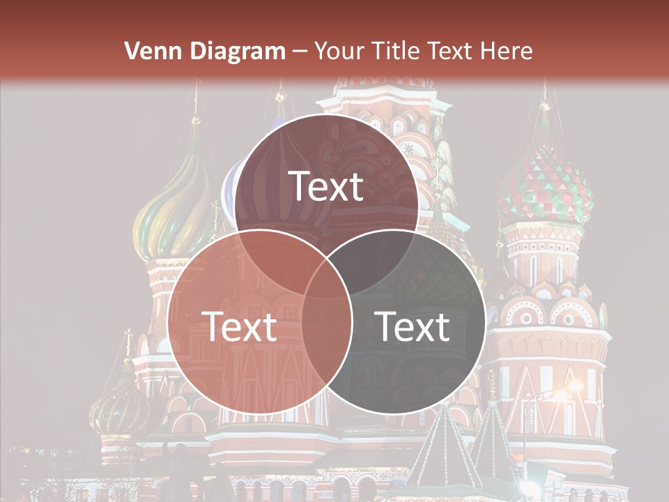 Kremlin Area Cathedral PowerPoint Template