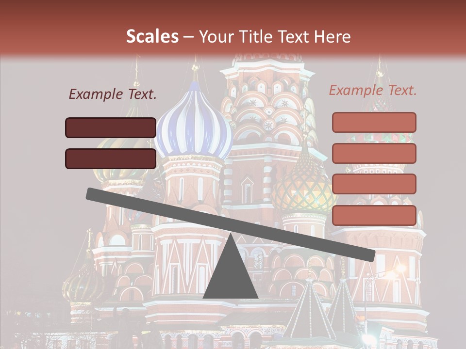 Kremlin Area Cathedral PowerPoint Template
