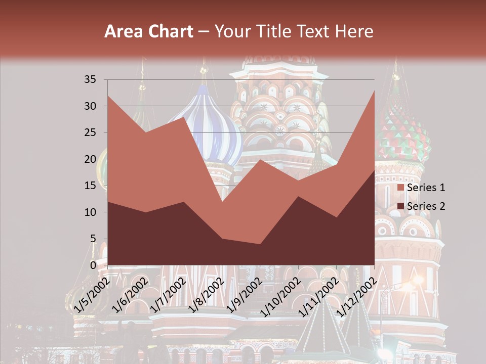 Kremlin Area Cathedral PowerPoint Template