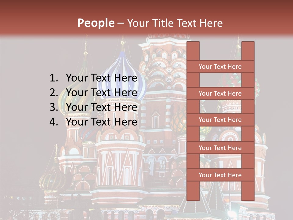 Kremlin Area Cathedral PowerPoint Template