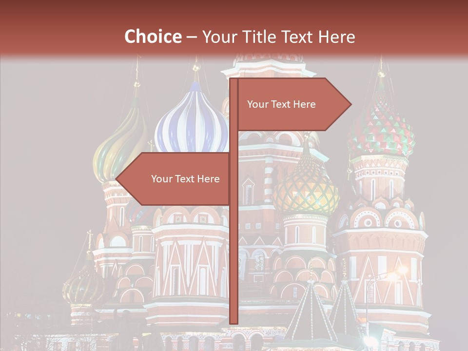 Kremlin Area Cathedral PowerPoint Template