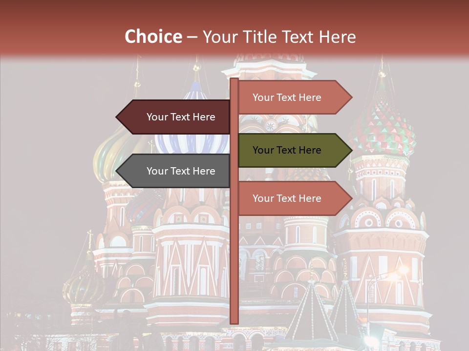 Kremlin Area Cathedral PowerPoint Template