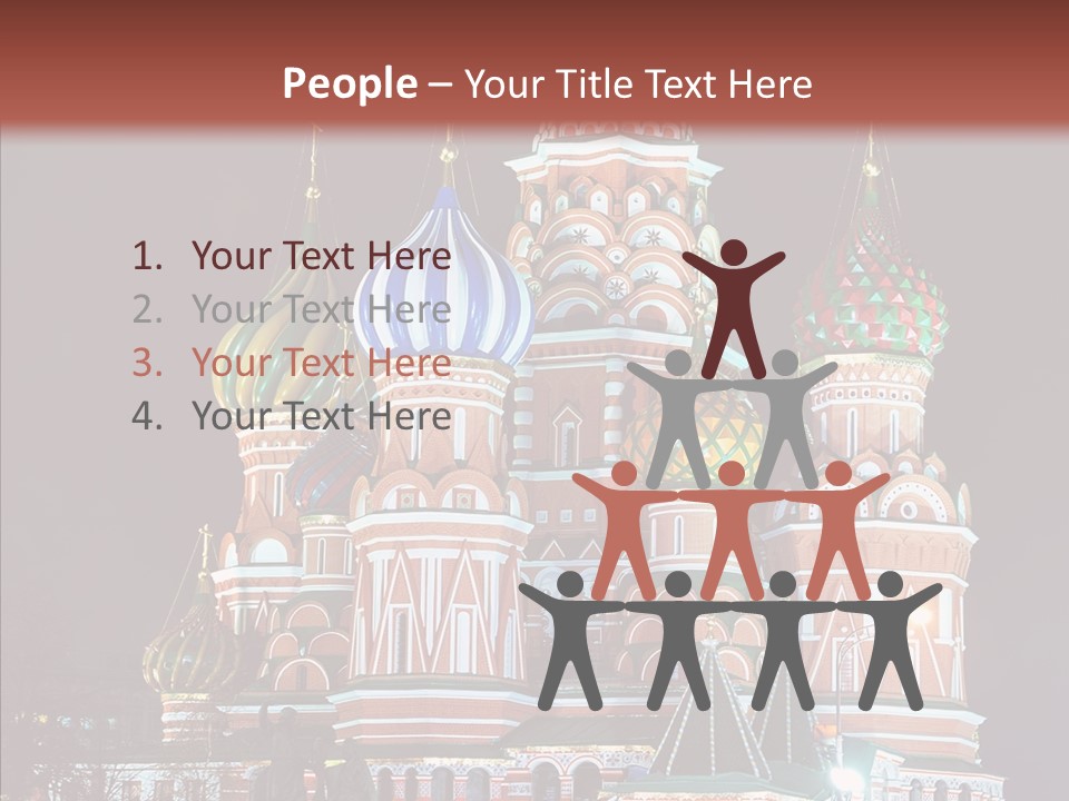 Kremlin Area Cathedral PowerPoint Template