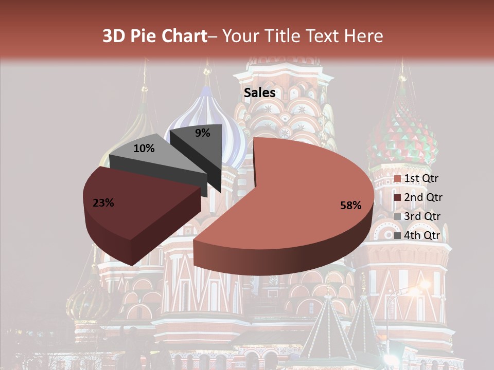 Kremlin Area Cathedral PowerPoint Template