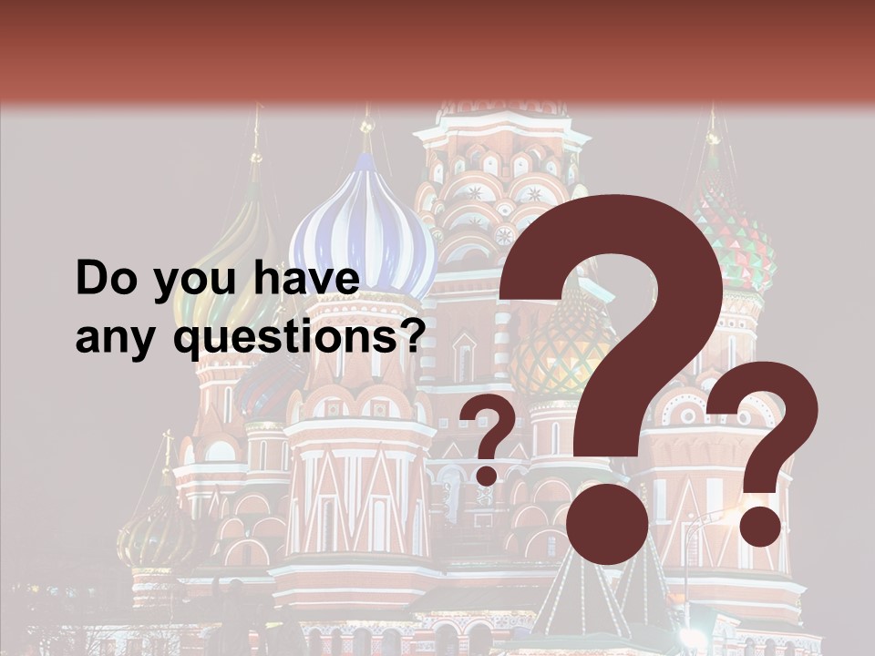 Kremlin Area Cathedral PowerPoint Template