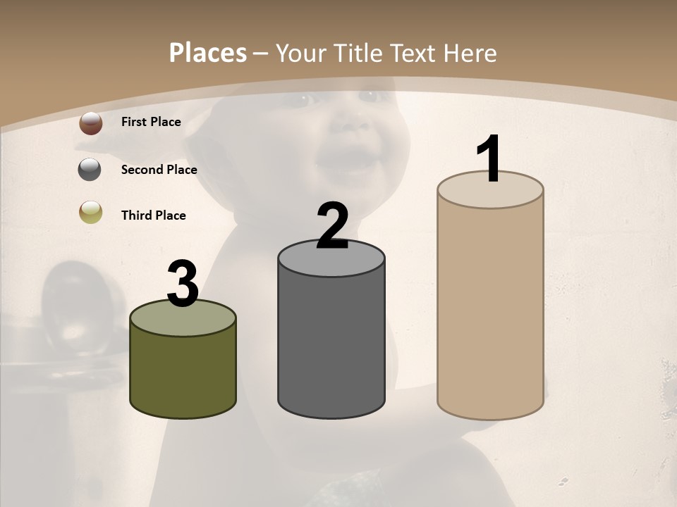 Baby Isolated White PowerPoint Template