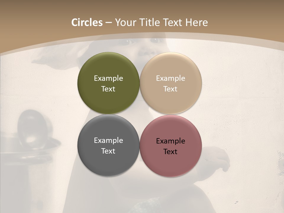 Baby Isolated White PowerPoint Template