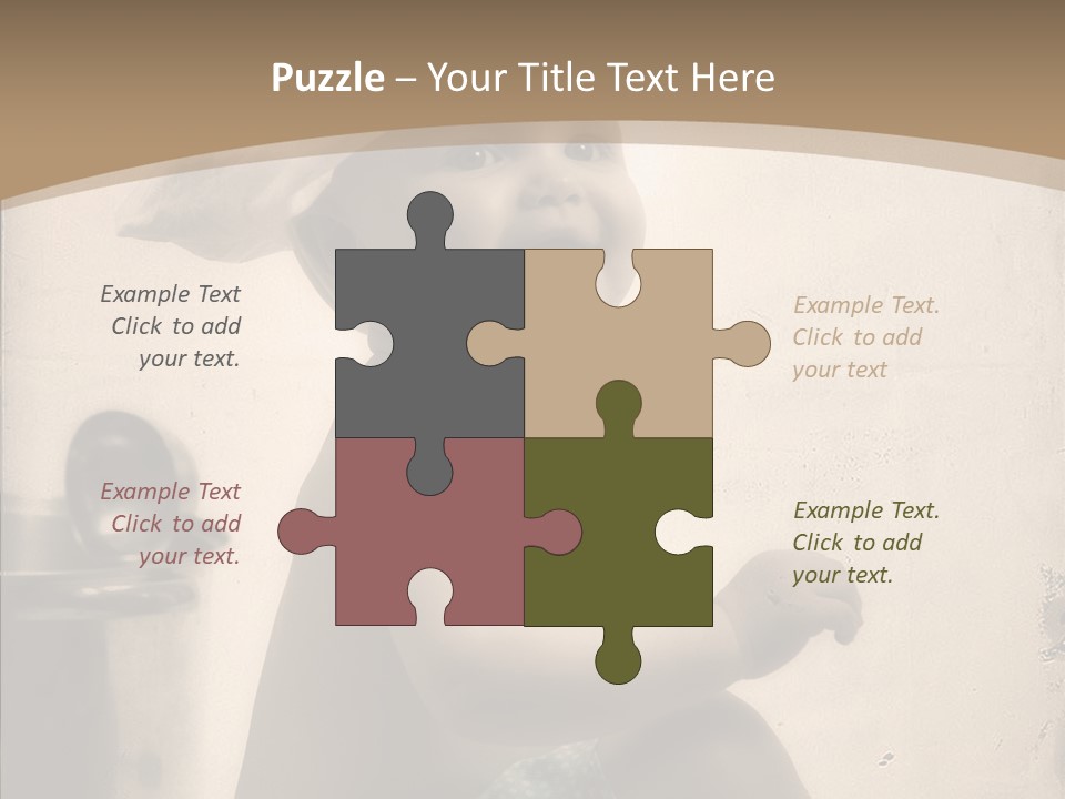 Baby Isolated White PowerPoint Template