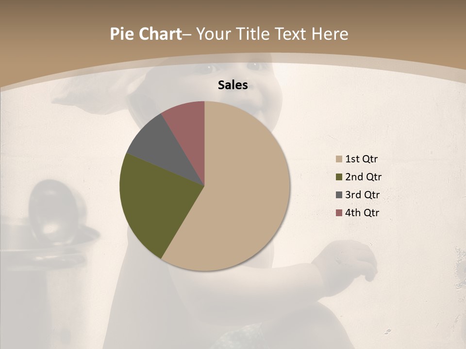 Baby Isolated White PowerPoint Template