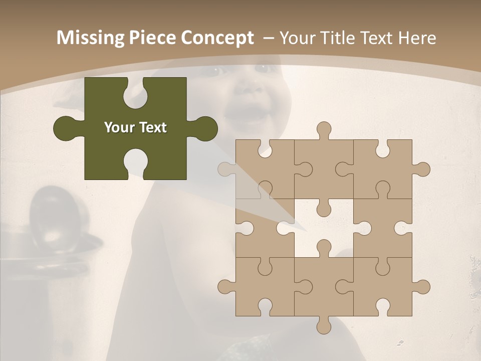 Baby Isolated White PowerPoint Template