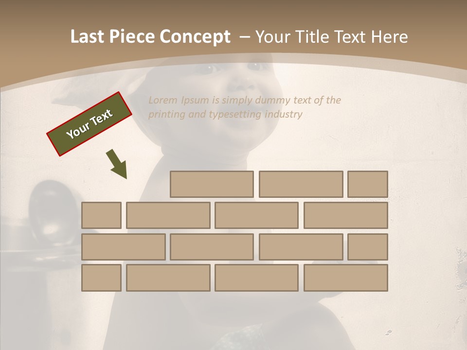 Baby Isolated White PowerPoint Template