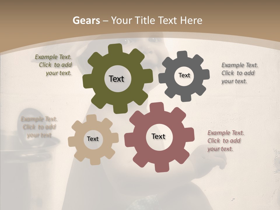 Baby Isolated White PowerPoint Template