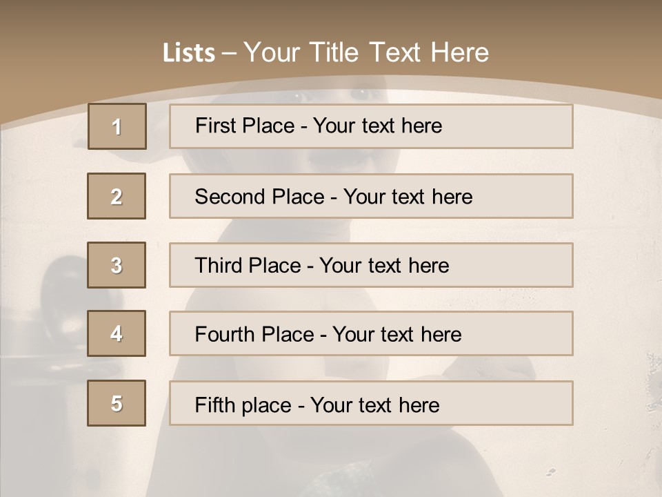 Baby Isolated White PowerPoint Template