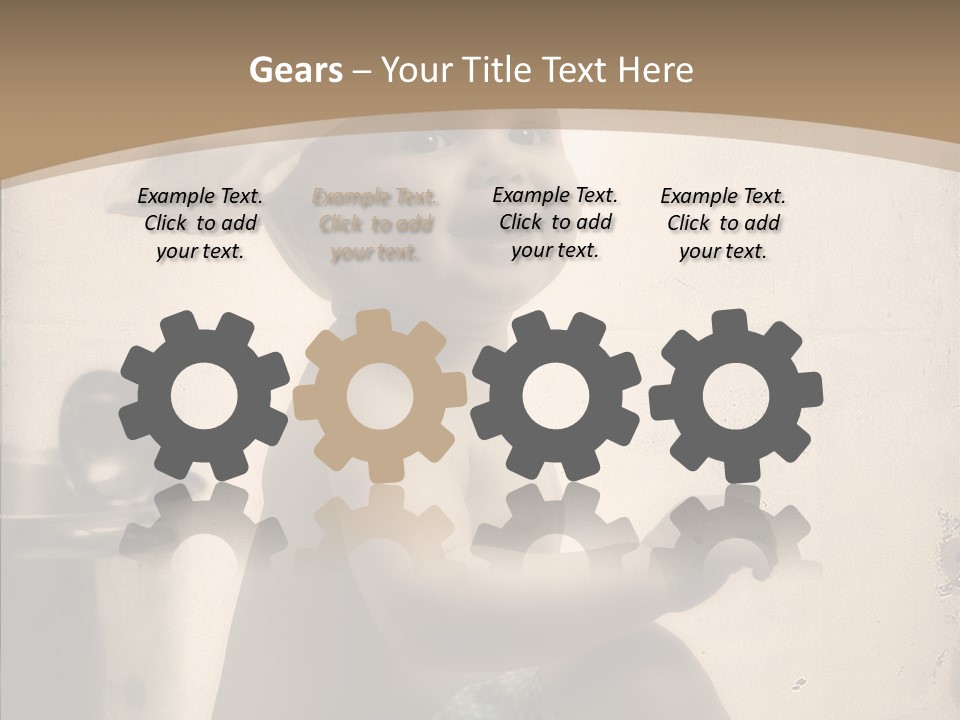 Baby Isolated White PowerPoint Template