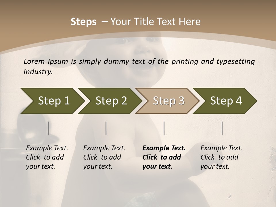 Baby Isolated White PowerPoint Template