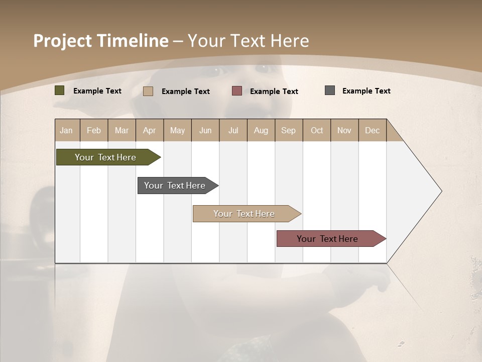 Baby Isolated White PowerPoint Template