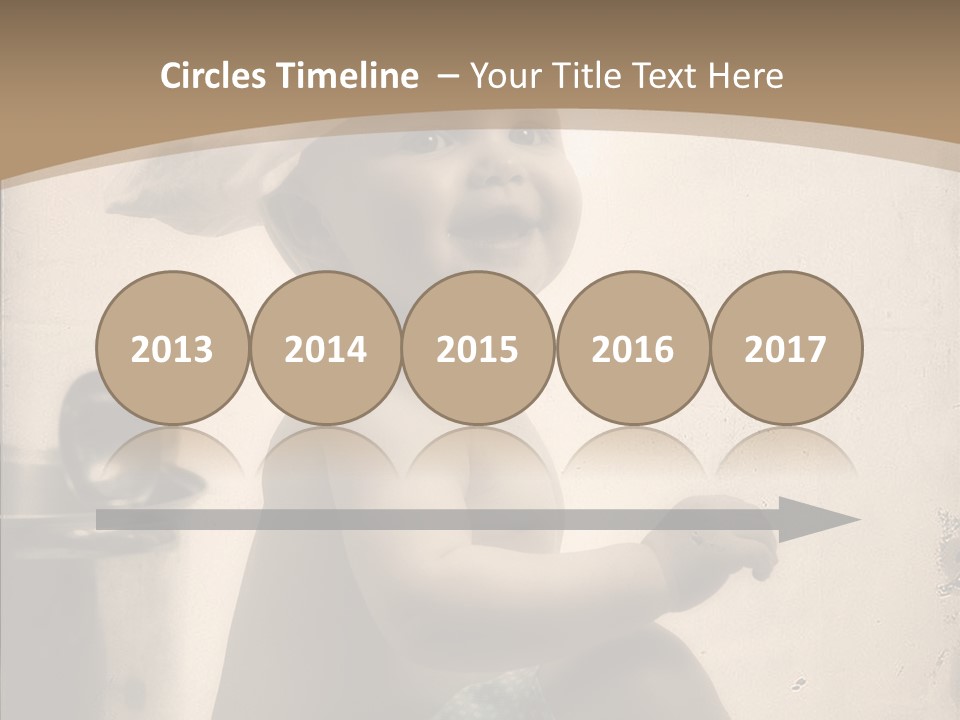 Baby Isolated White PowerPoint Template