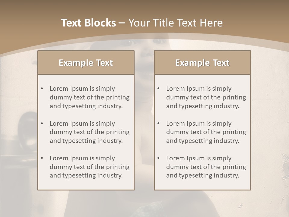 Baby Isolated White PowerPoint Template