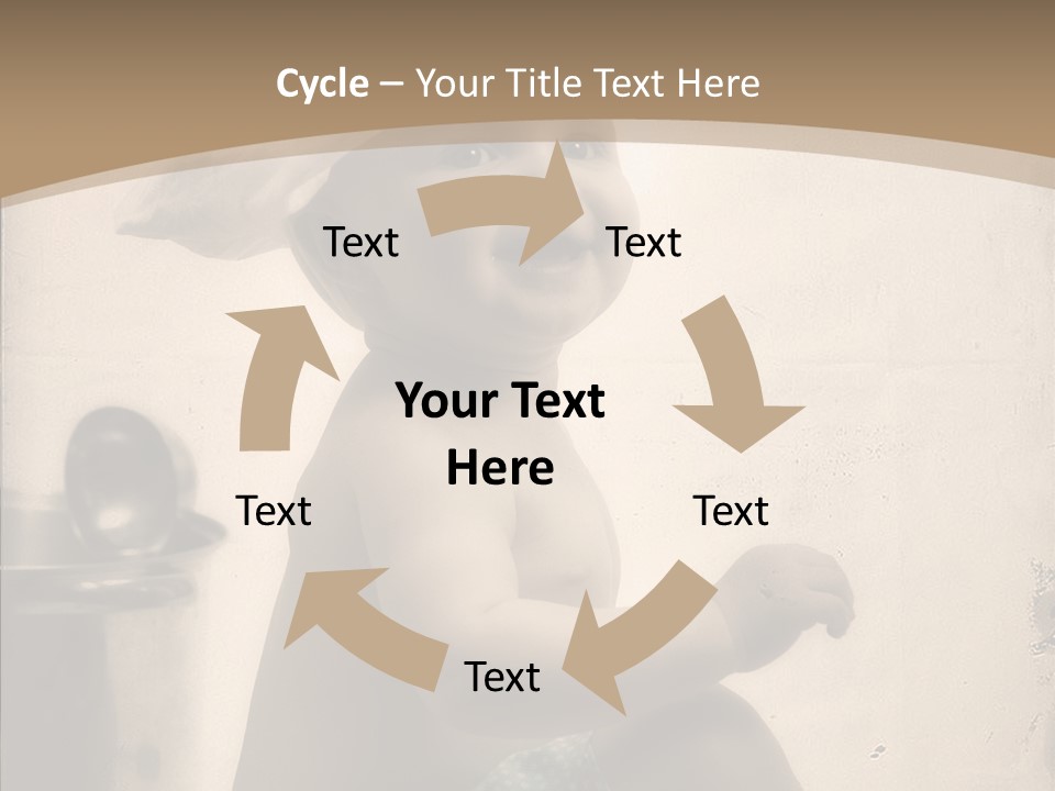 Baby Isolated White PowerPoint Template