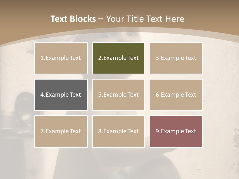 Baby Isolated White PowerPoint Template