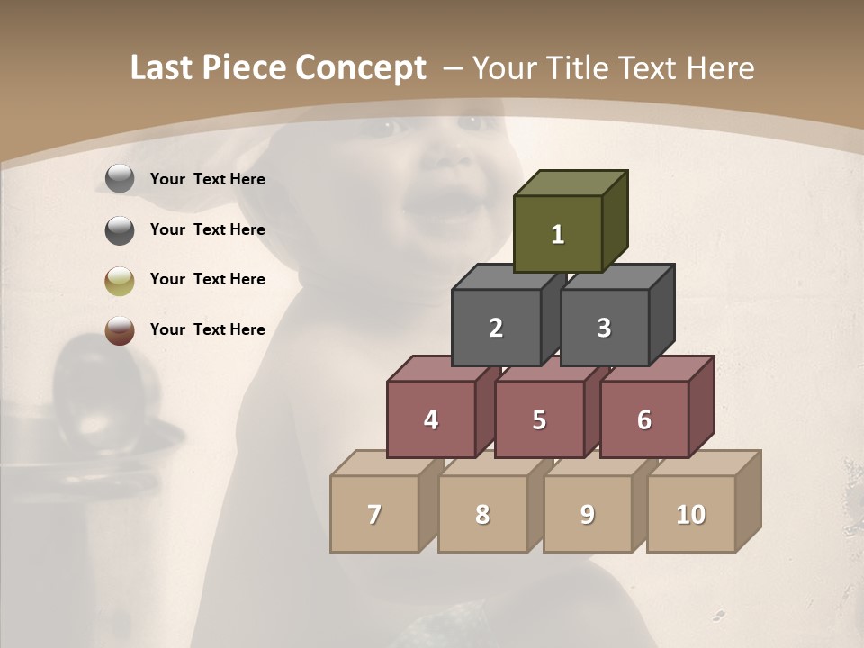 Baby Isolated White PowerPoint Template